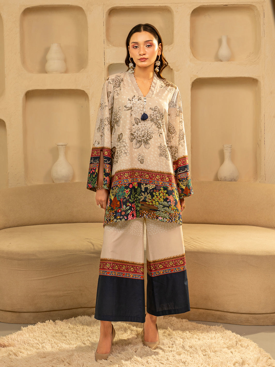 Phool | Pure Lawn | 2 Piece | Beige