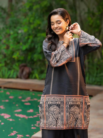 Noor e Shab | 2 Piece | Printed | Black Tngmdstore