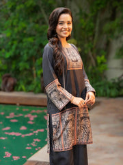Noor e Shab | 2 Piece | Printed | Black Tngmdstore