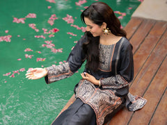 Noor e Shab | 2 Piece | Printed | Black Tngmdstore