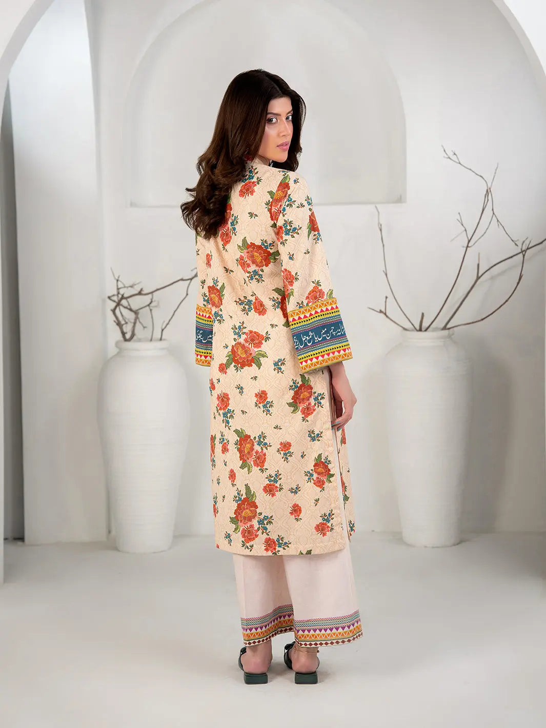 Gul Bahar | 3 Piece | Printed | Peach Tngmdstore