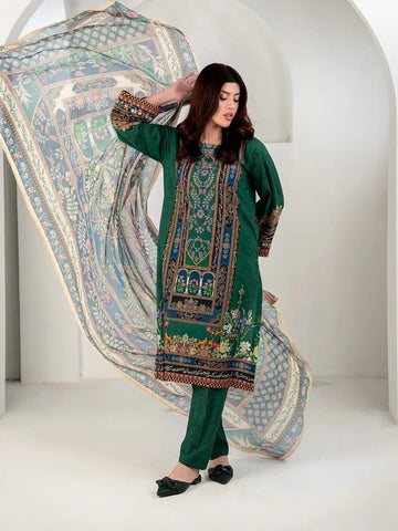 Gulposh | 3 Piece | Printed | Green Tngmdstore