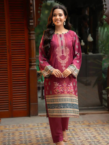 Zareen | 2 Piece |Printed | Maroon Tngmdstore