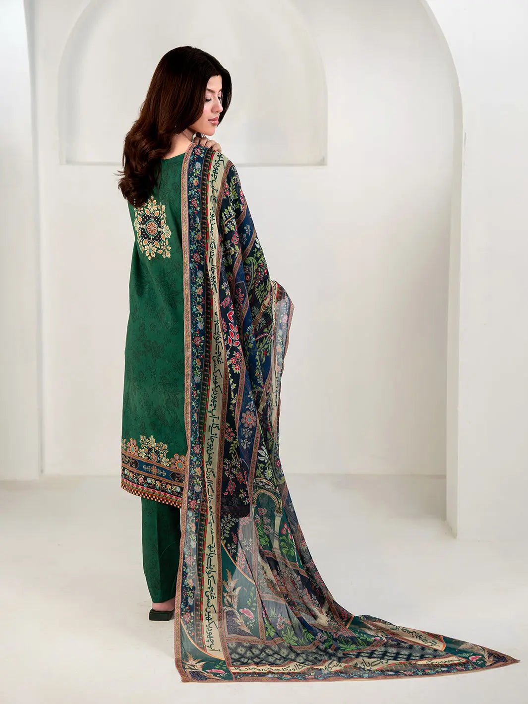 Gulposh | 3 Piece | Printed | Green Tngmdstore