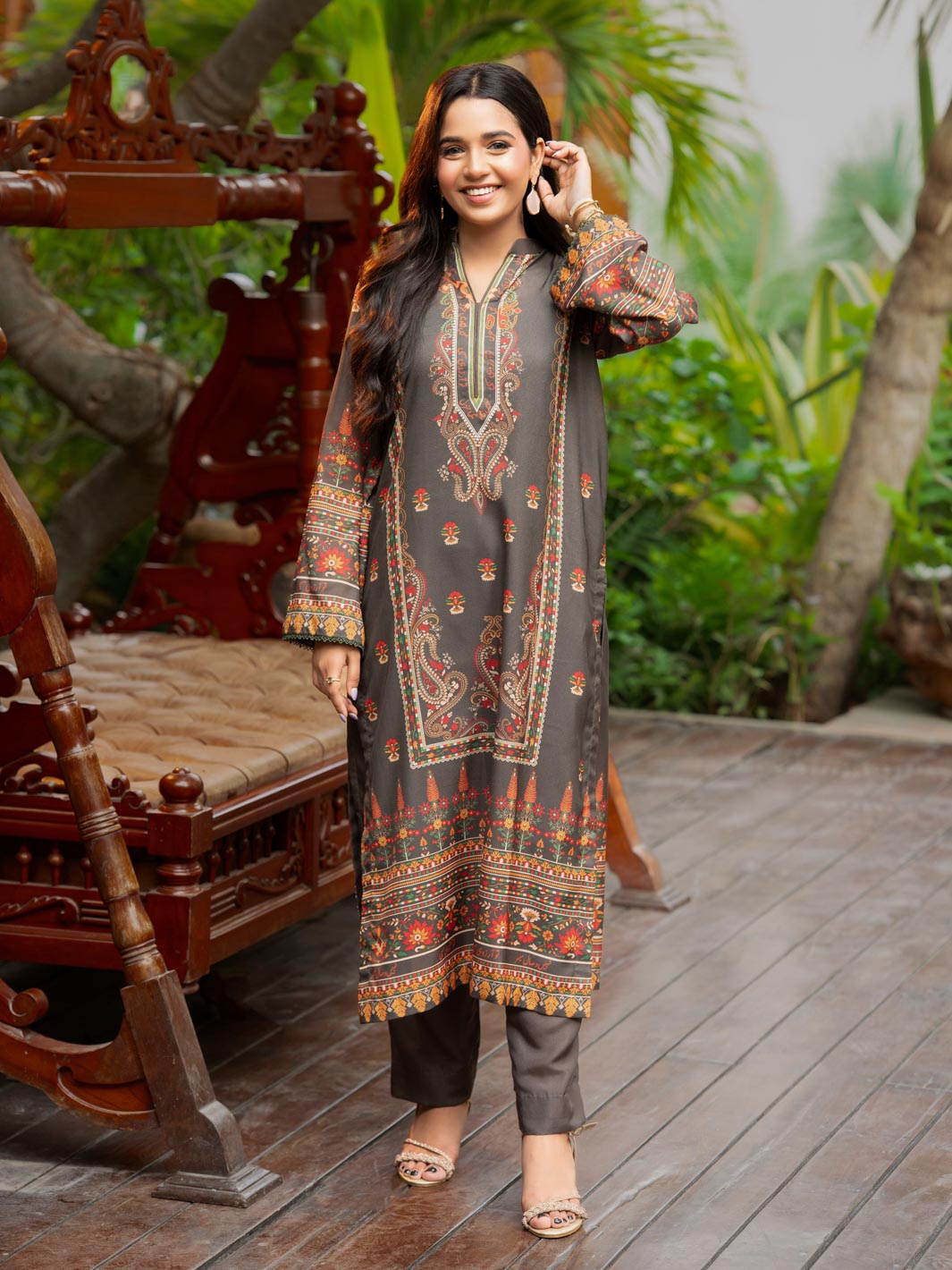 Miraas | 2 Piece | Printed | Olive