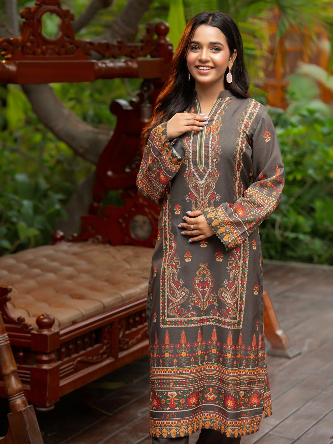 Miraas | 2 Piece | Printed | Olive