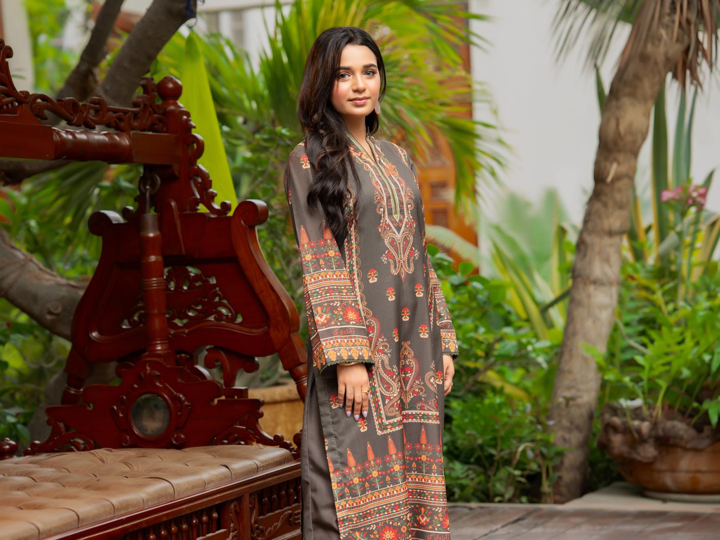 Miraas | 2 Piece | Printed | Olive