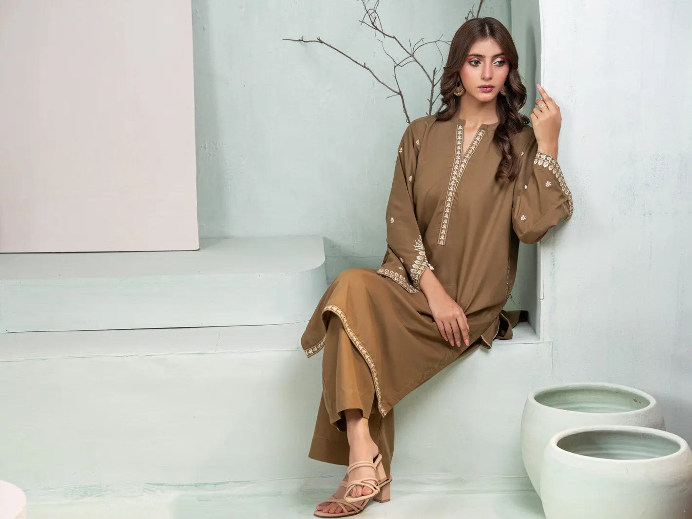 Henna | Co-Ord Set | Khaki Tngmdstore