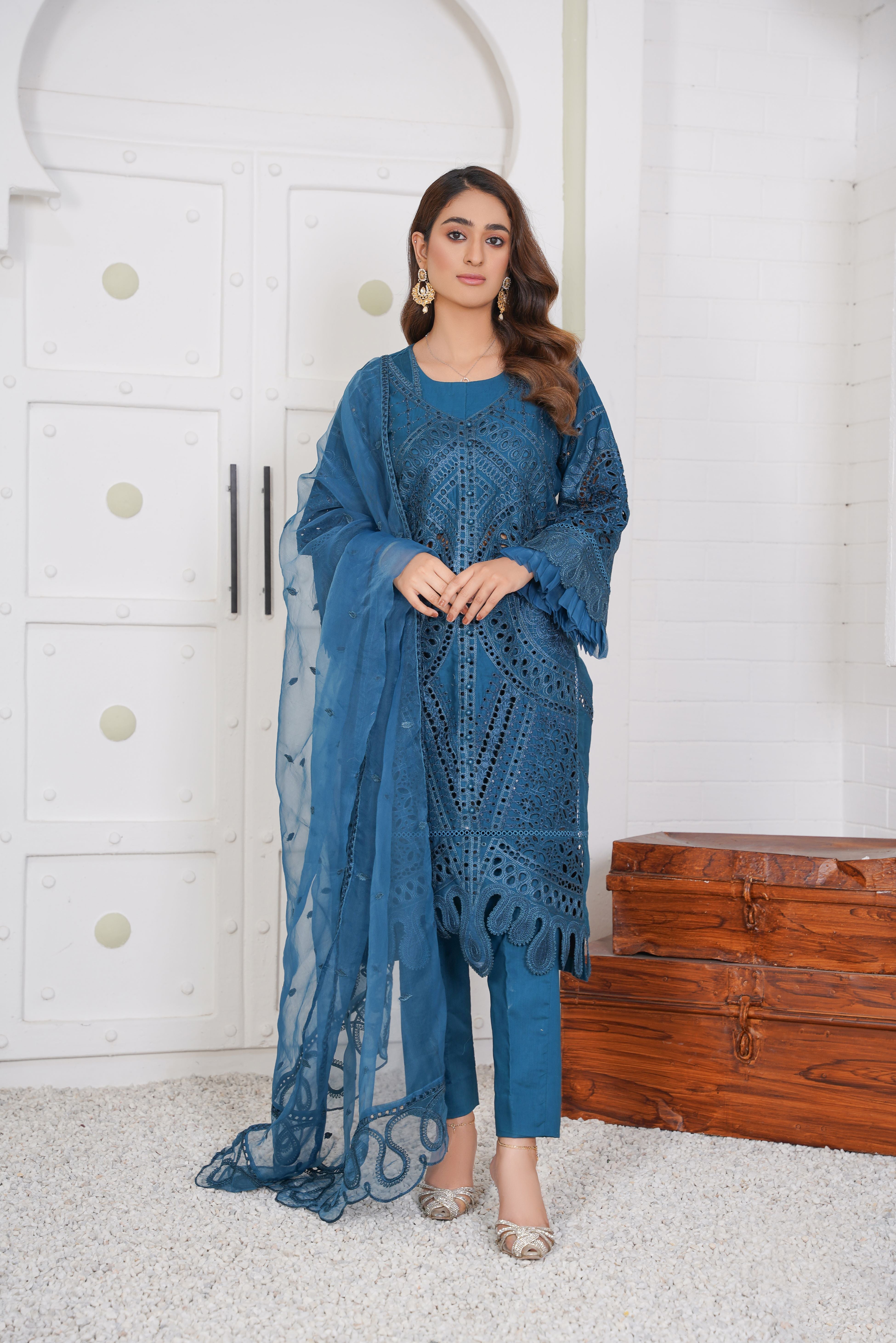 PRET Embroidered Chikankari - 3 PC