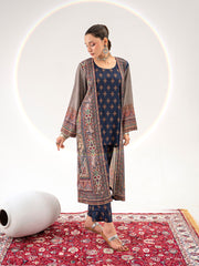 Aina | Shrug Set | Blue & Grey
