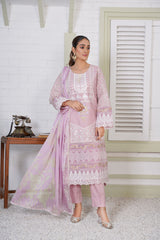 PRET Embroidered Chikankari - 3 PC