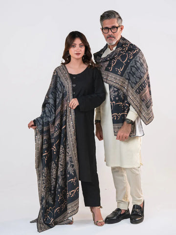 Taj Mahal odhni (Black) TNG by MD
