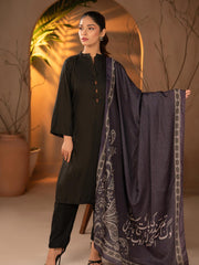 Gehrai Odhni Black