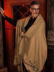 Deewana Shawl | Embroidered | Camel TNG by MD