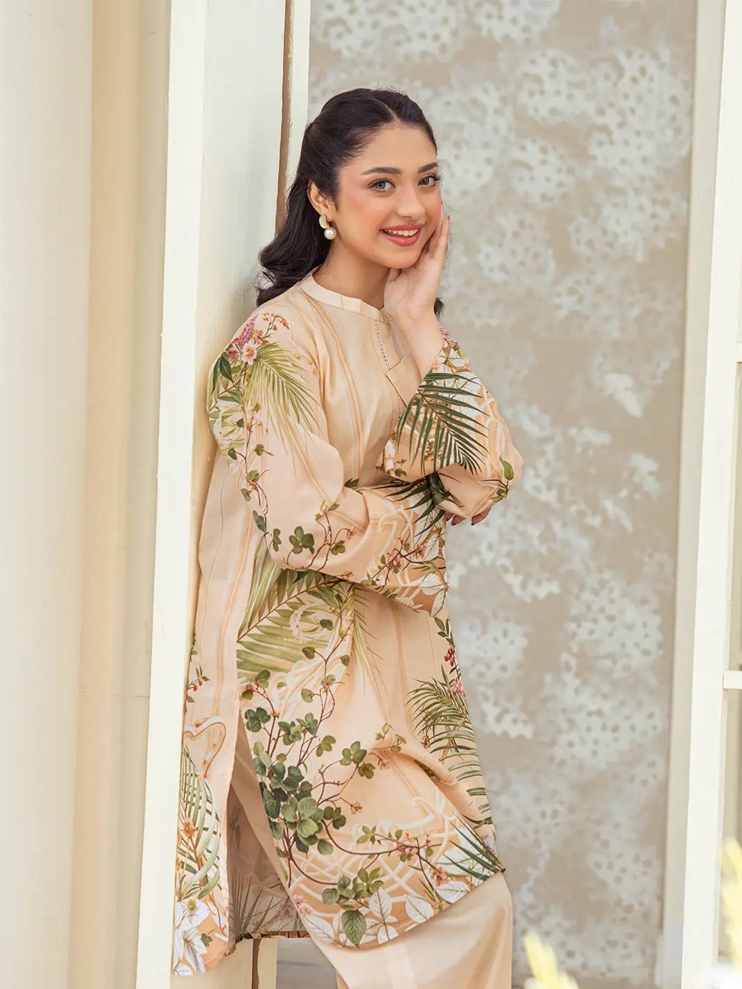 Shajar | 2 Piece | Printed | Beige Tngmdstore