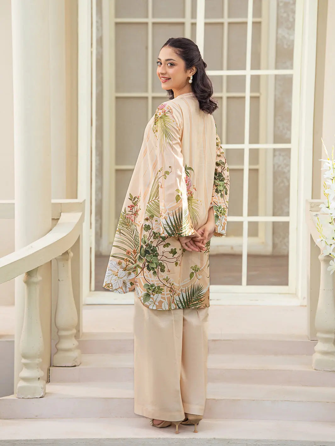 Shajar | 2 Piece | Printed | Beige Tngmdstore