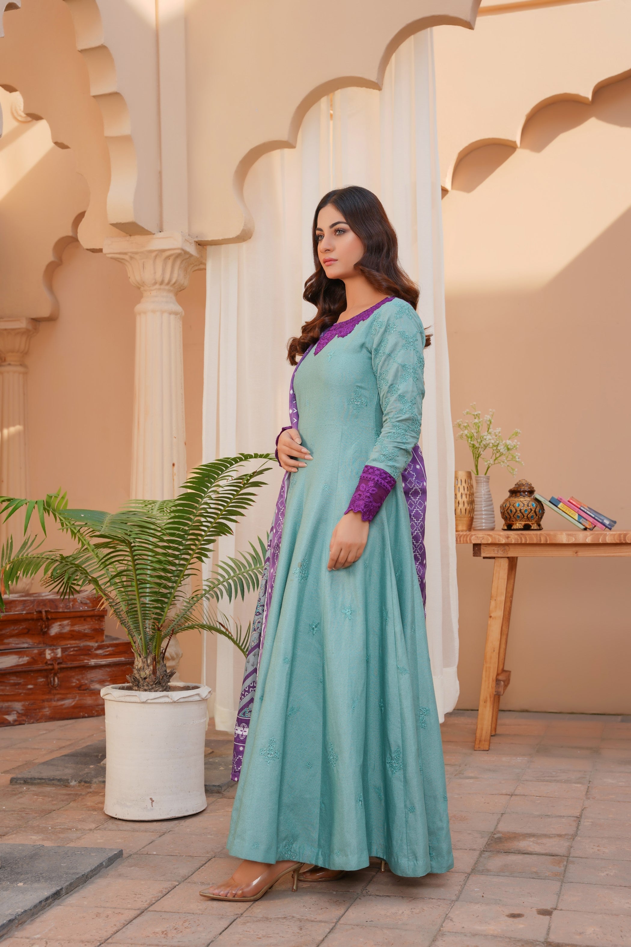 3 PC - Embroidered Karandi Pret