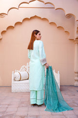3 PC Embroidered Lawn Dress