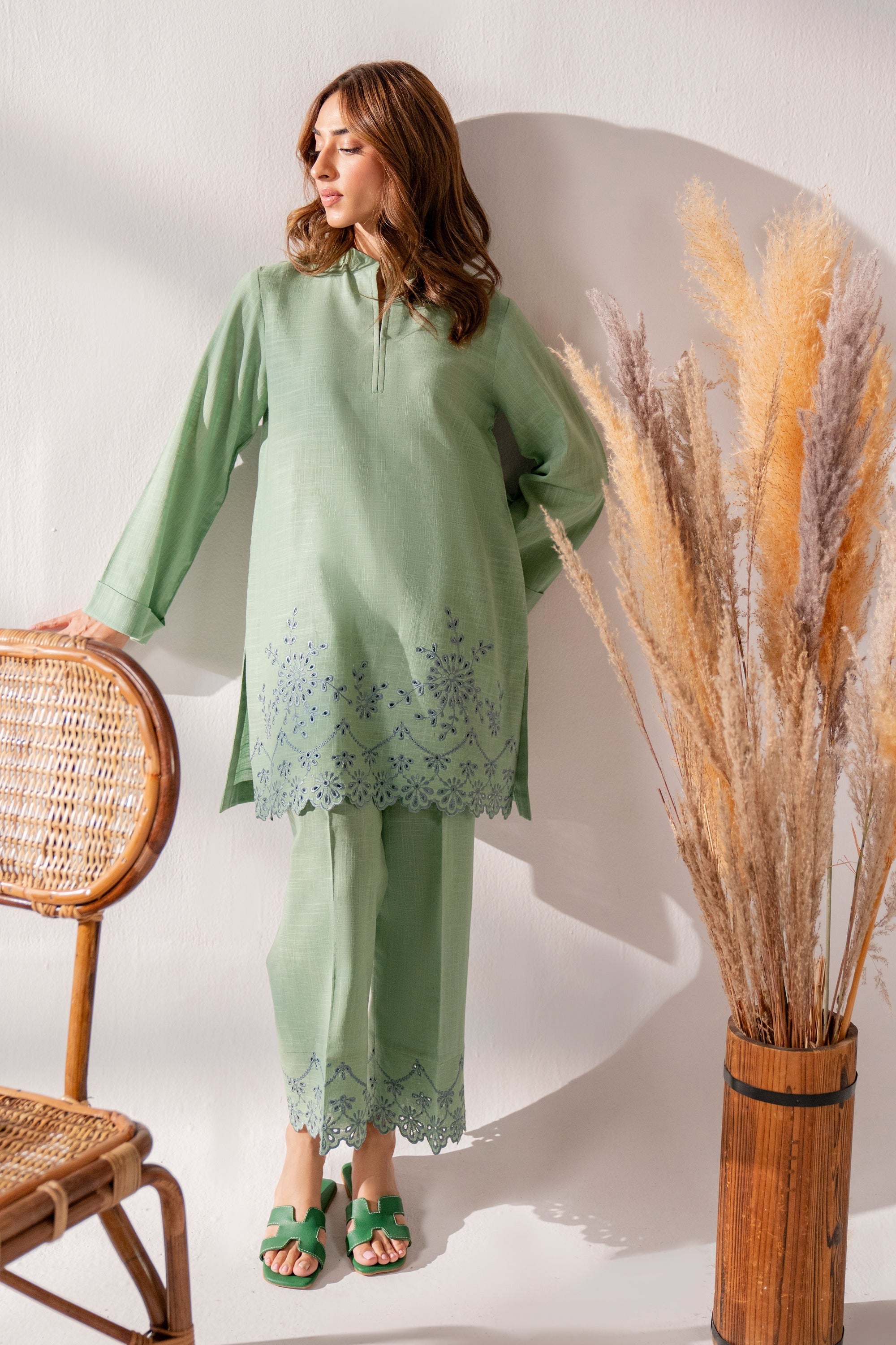 Zeylin - 2Pc Embroidered