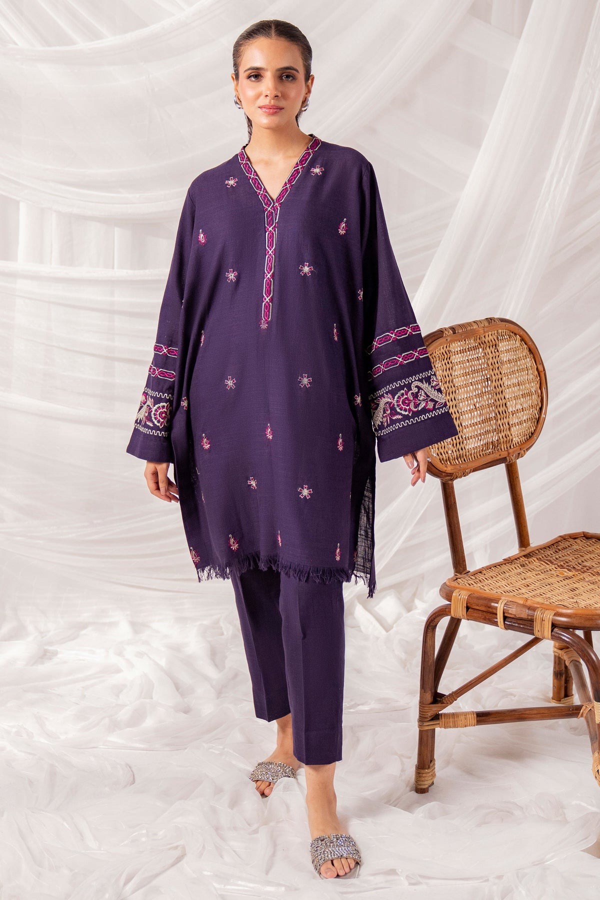 Selen - 2Pc Embroidered