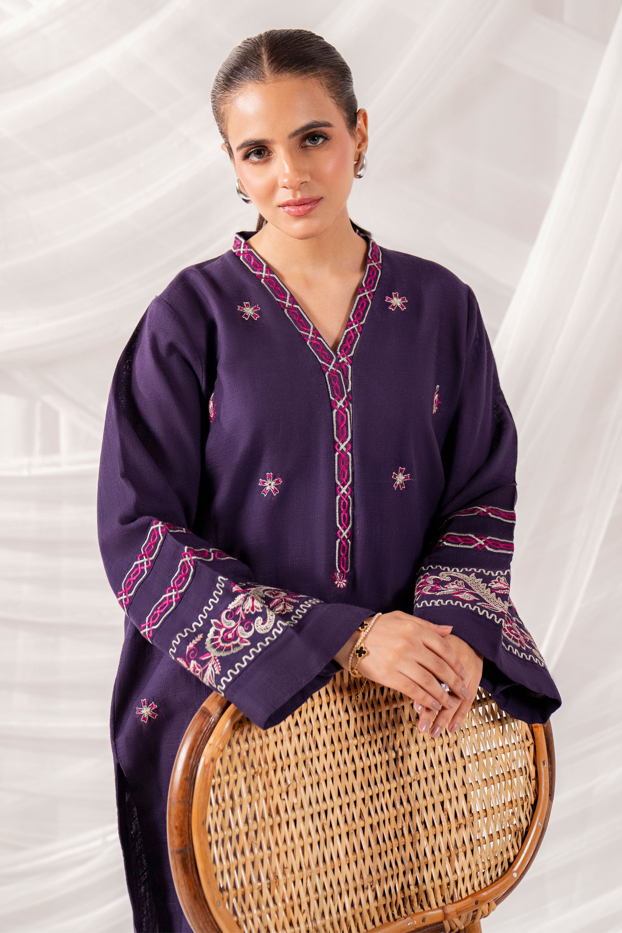 Selen - 2Pc Embroidered