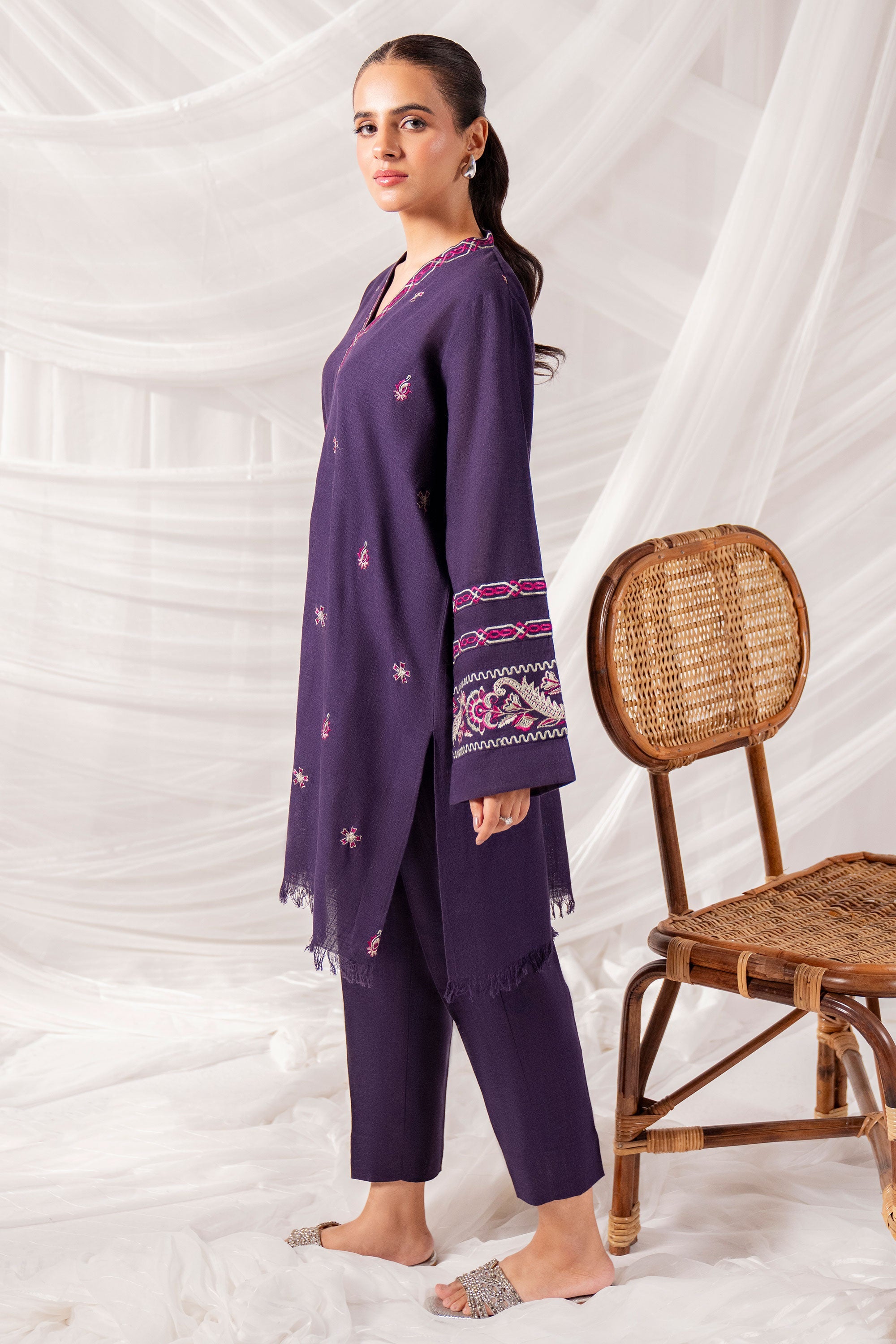 Selen - 2Pc Embroidered