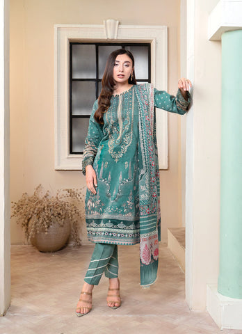 FL-7A - Embroidered Lawn-3P