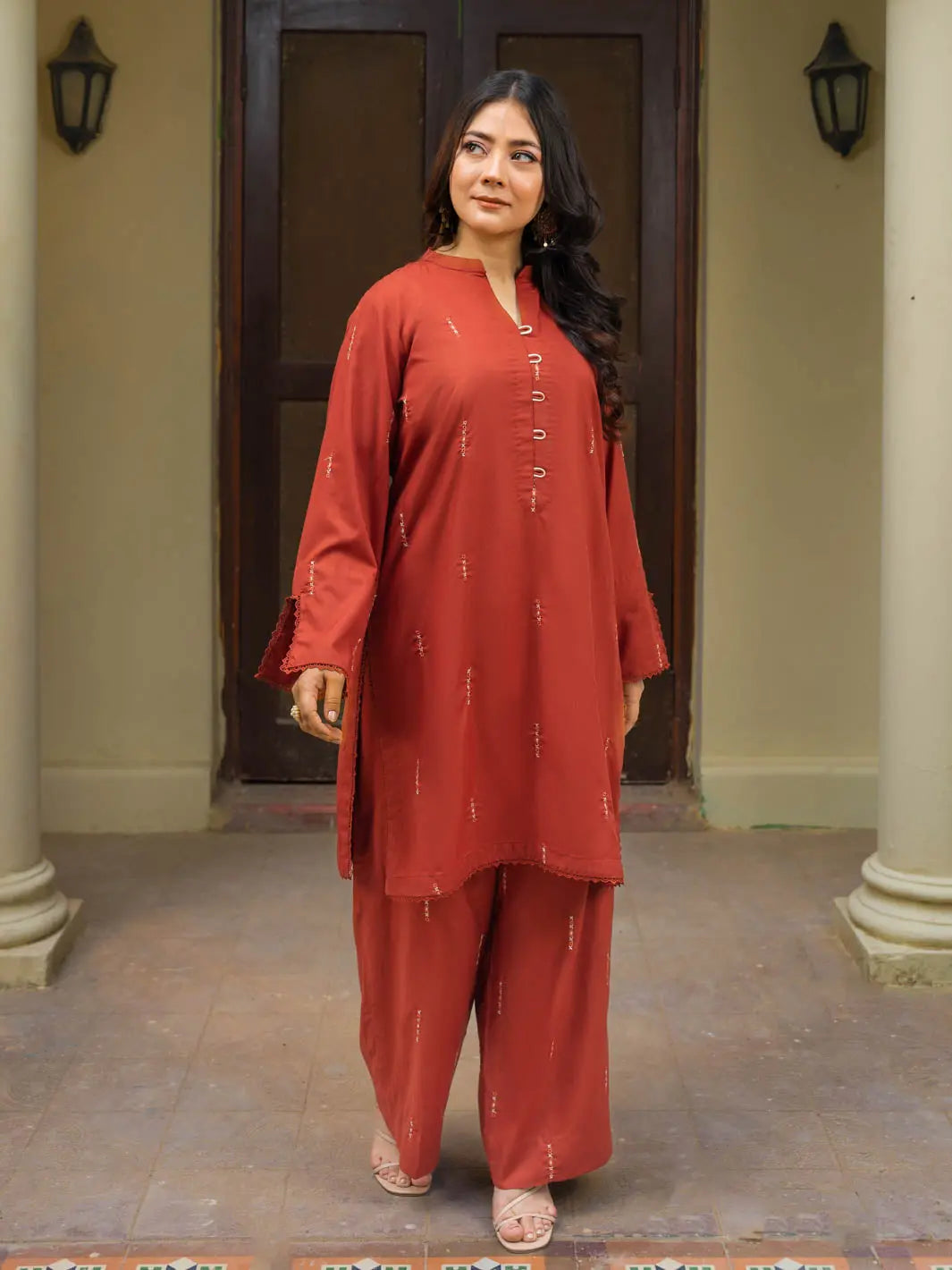 Nafeesa | Co-Ord Set | Rust Tngmdstore