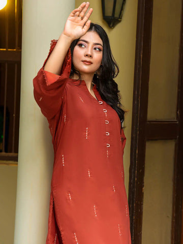 Nafeesa | Co-Ord Set | Rust Tngmdstore