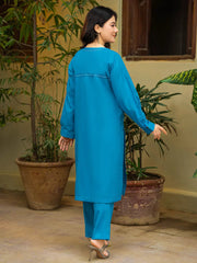 Aasmaan | Co-Ord Set | Turquoise Blue Tngmdstore