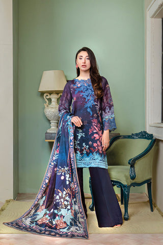 FL-6A - Embroidered Lawn-3P