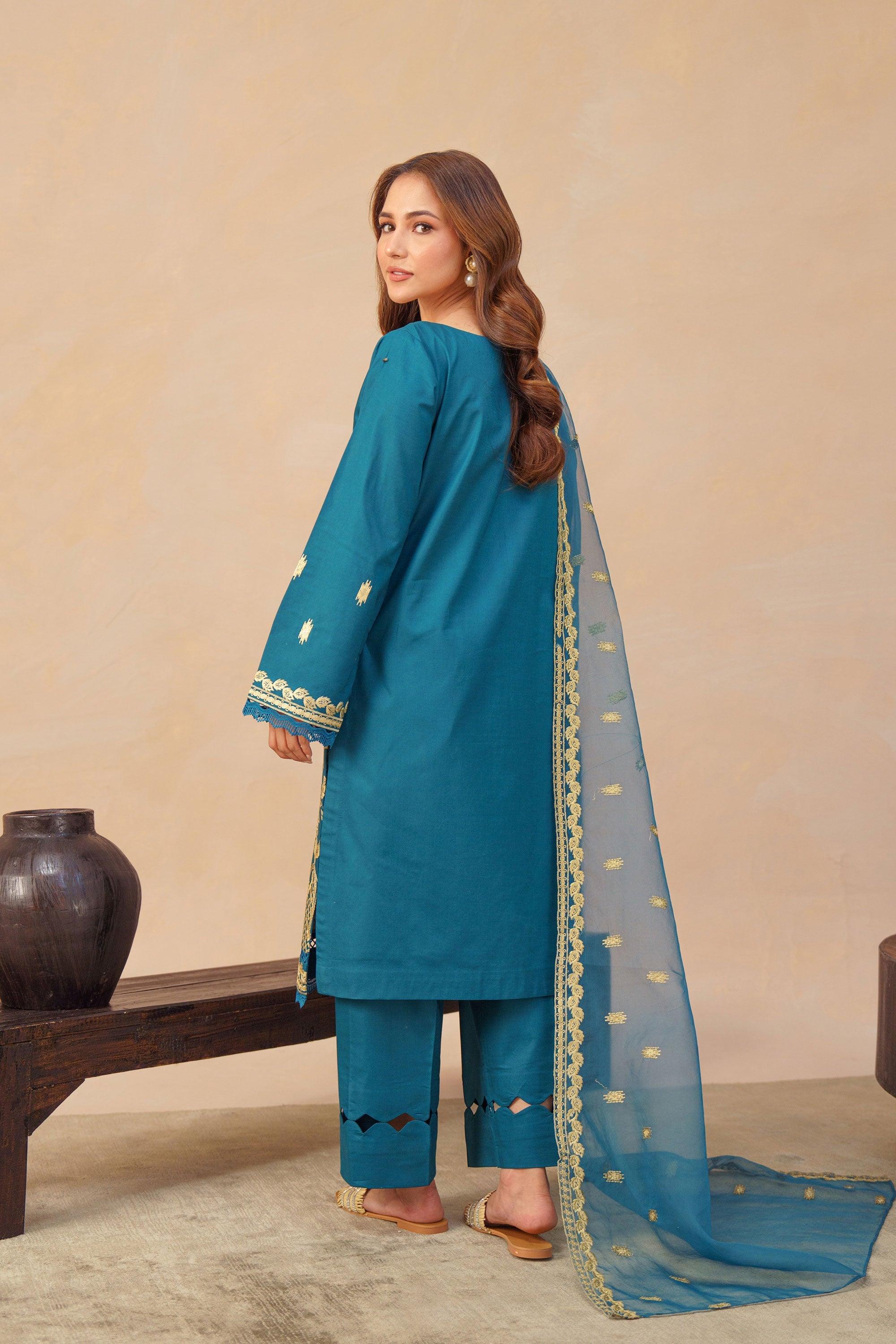 Esra-3Pc Embroidered