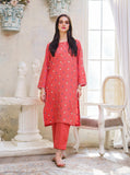 Peach Rose - 2Pc Embroidered Khaddar