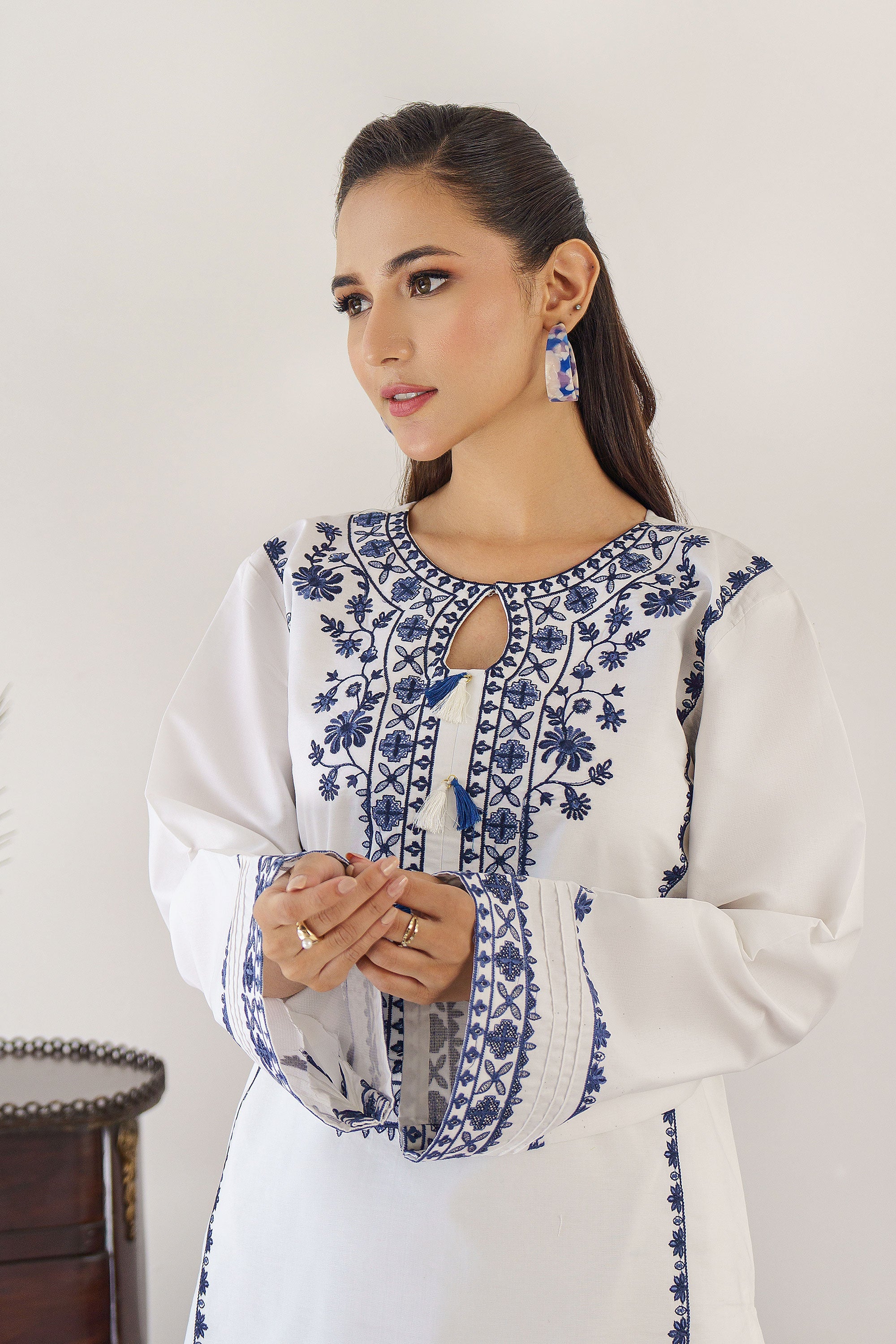 Yildiz-3Pc Embroidered