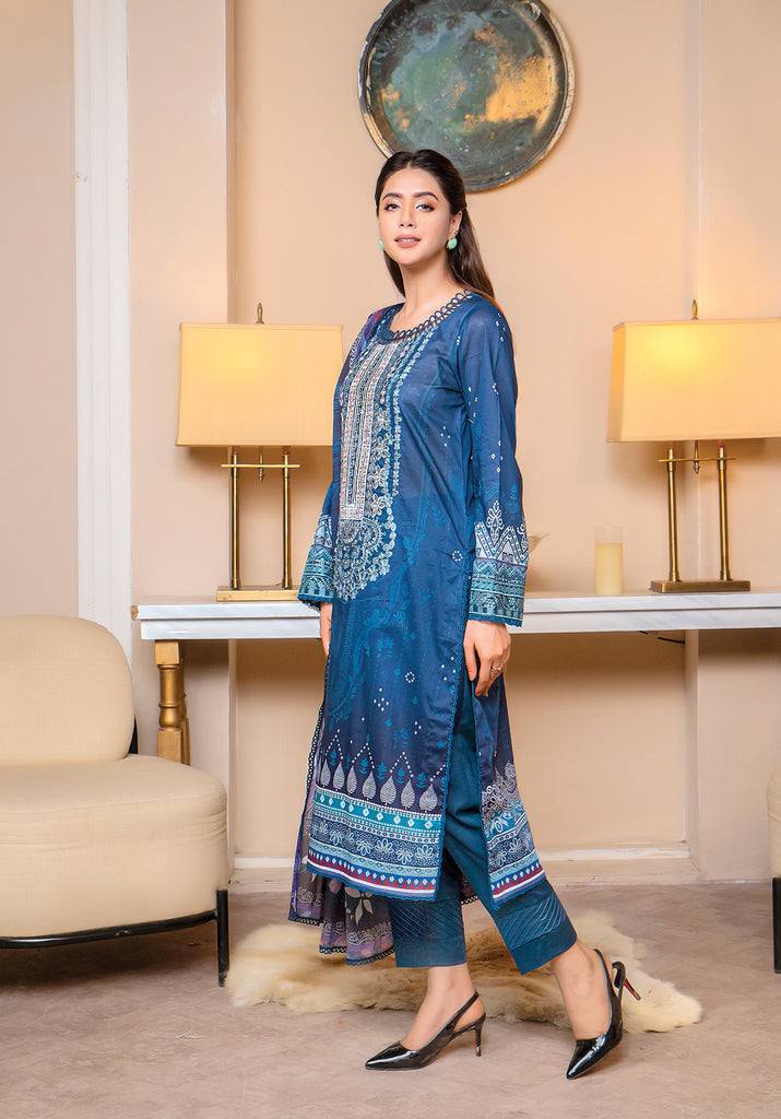 FL-9A - Embroidered Lawn-3P