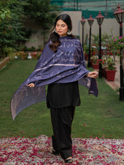 Jaun Elia Stole (Voilet Blue)