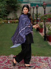 Jaun Elia Stole (Voilet Blue)