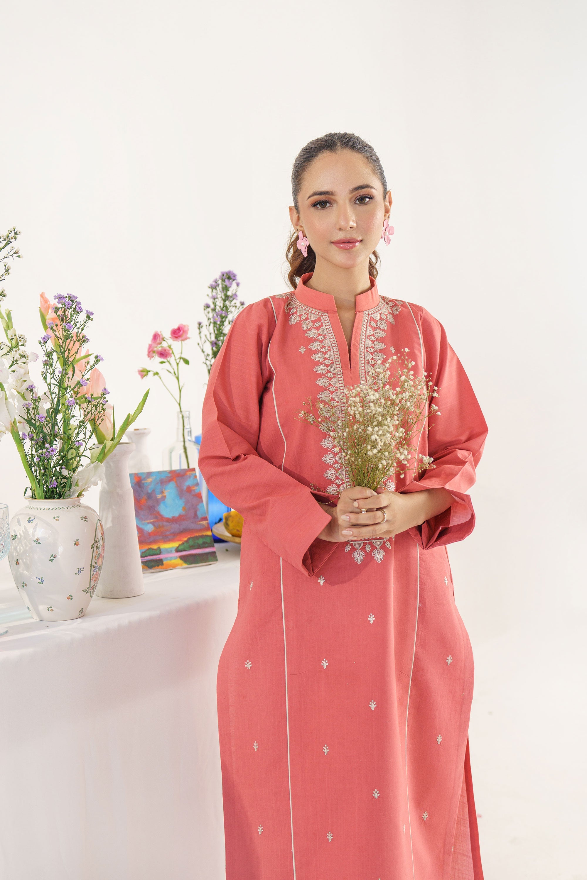 Melek-3Pc Embroidered