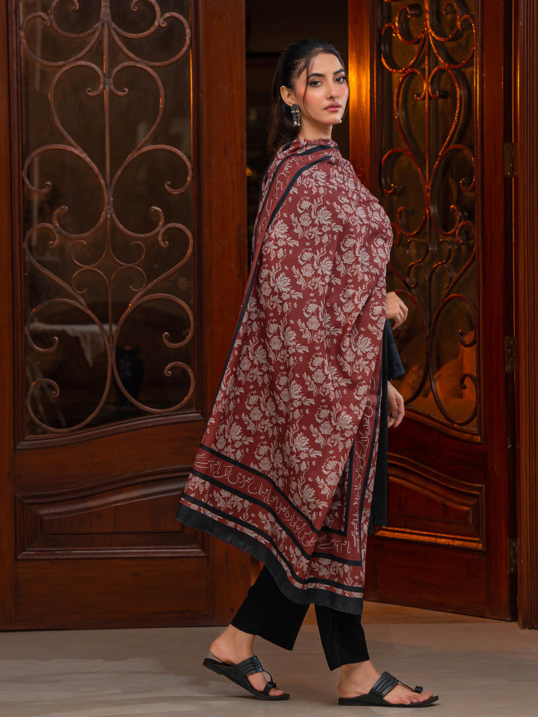 Chahat Silk Odhni (Brown)