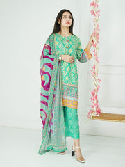 Kanwal Stitched 3 Pc (Sea Green)