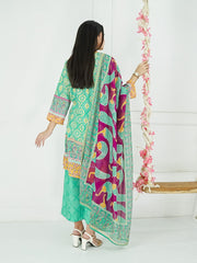 Kanwal Stitched 3 Pc (Sea Green)
