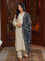 Doodle Art Stole (Black)