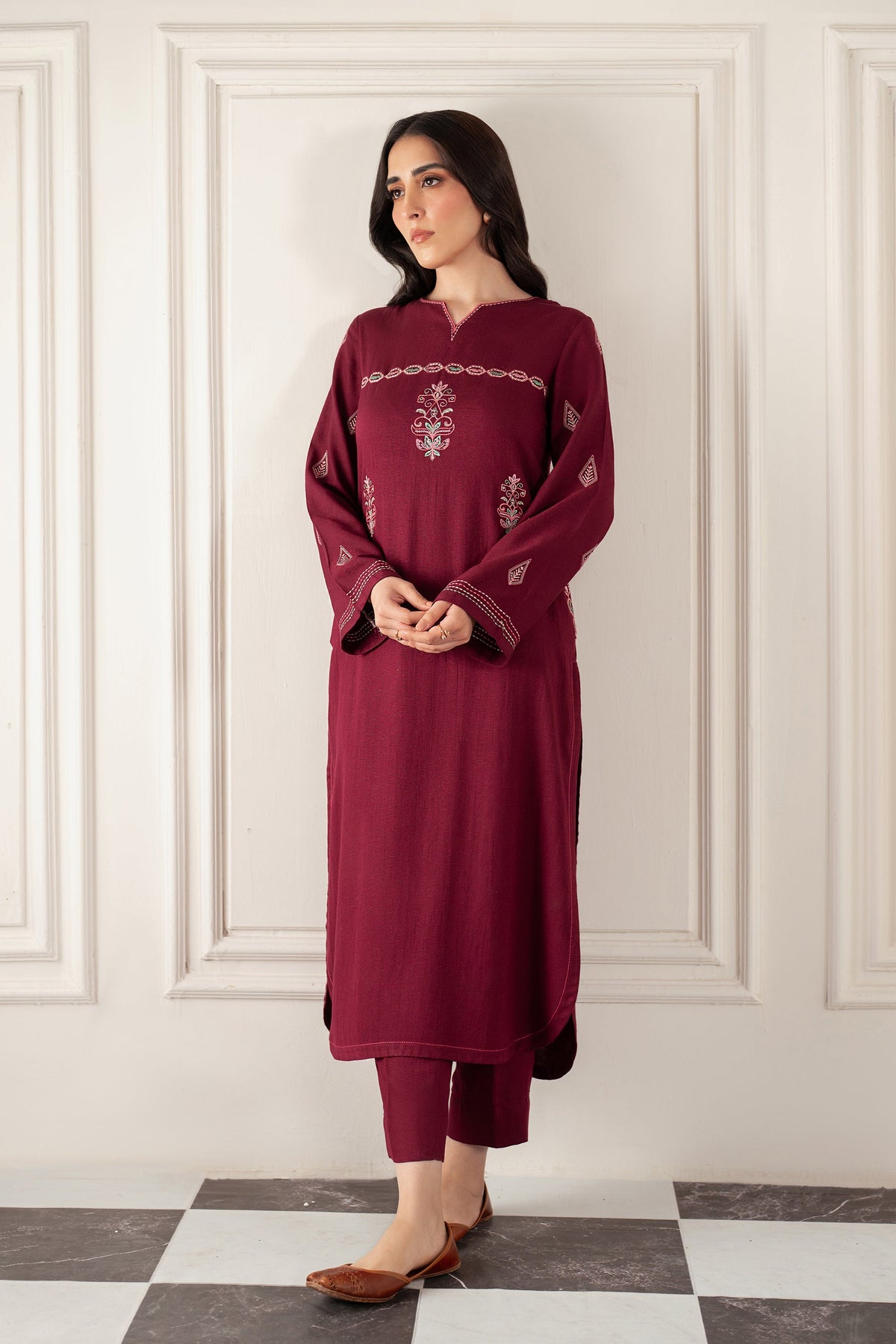 Alura - 2Pc Embroidered Suit