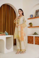 Citrus Embroidered Lawn 3-Piece Pret Suit