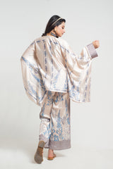 WHITE BLUE BLOSSOM CO-ORD SET