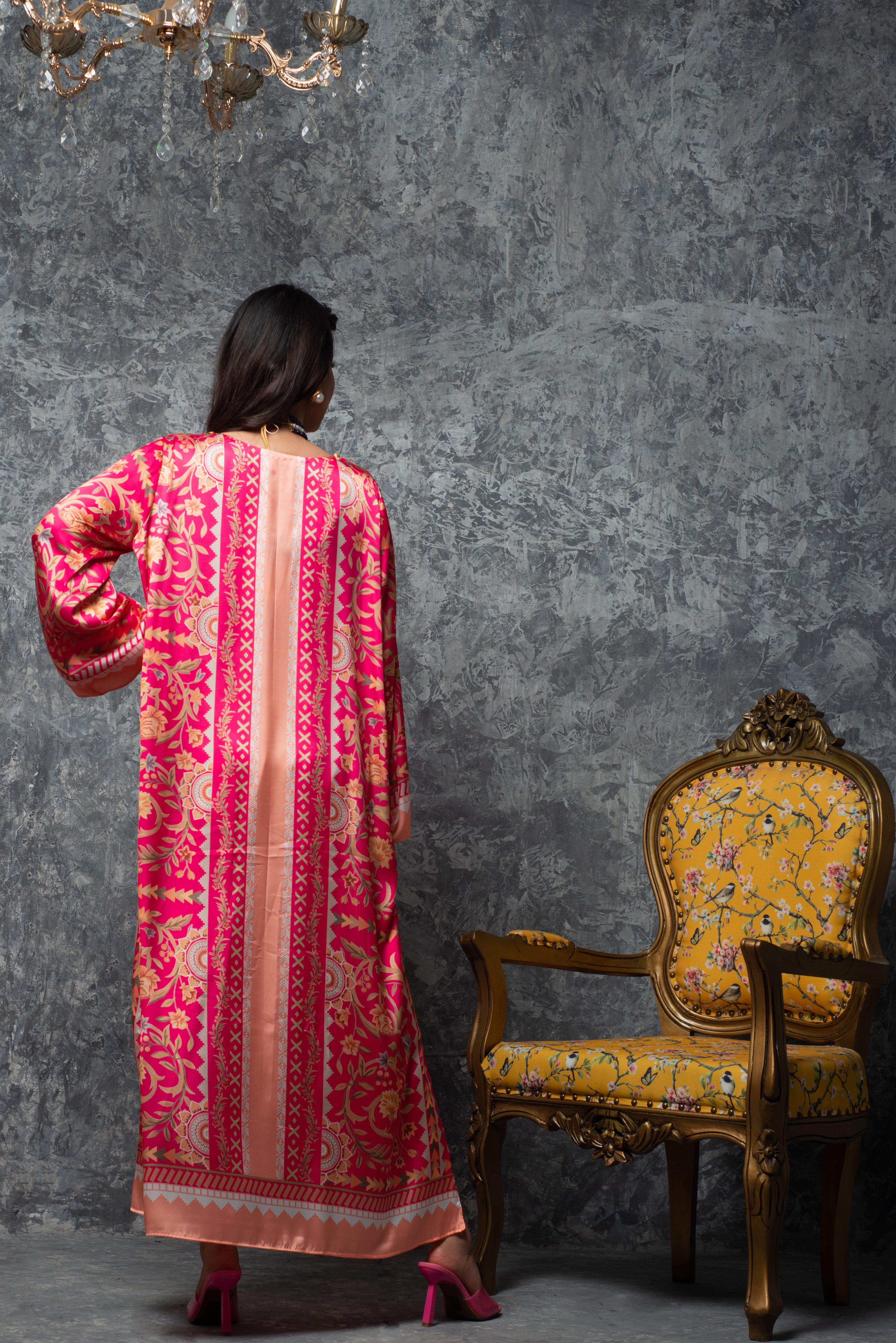 HOT PINK KAFTAN