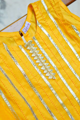 Green Yellow Mehndi Festive Gharara Set
