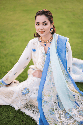 EVA - ML08 - Embroidered Lawn 3 piece