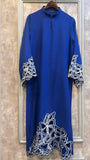 Royal Blue Embroidered two pc