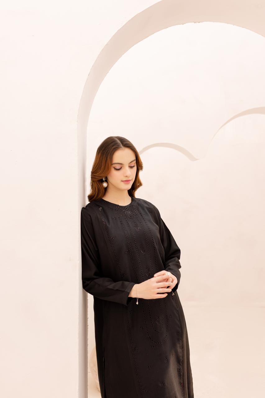 2PC Embroidered Dress - 1074